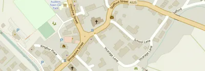 Map showing the location of AudlemOnline