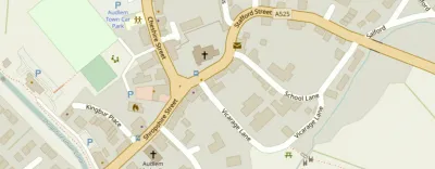 Map showing the location of AudlemOnline