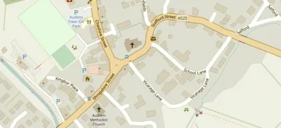 Map showing the location of AudlemOnline