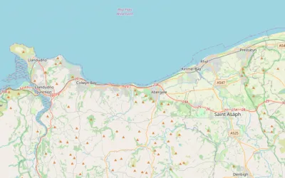 Map showing the location of Conwy & Prestatyn