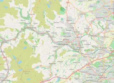 Map showing the location of Calderdale