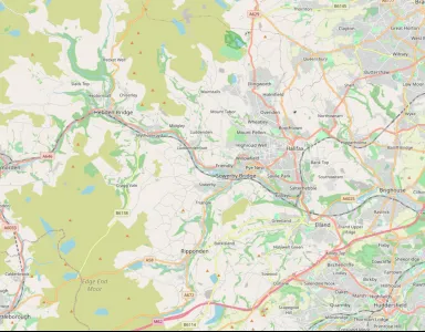 Map showing the location of Calderdale