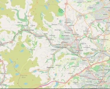 Map showing the location of Calderdale