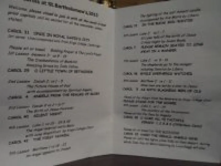 Carol Service 2013