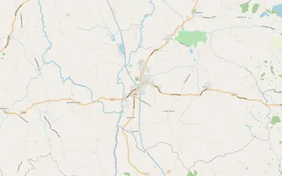 Map showing the location of Audlem Methodist Church