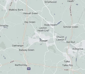 Map showing the location of Cheshire South Methodist Circuit