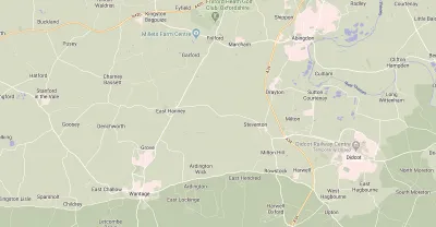Map showing the location of Wantage & Abingdon