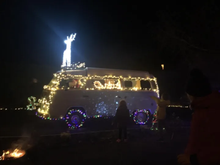 1st place – Santas Campervan at night
