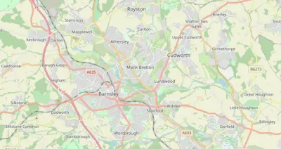 Map showing the location of Barnsley Methodist Circuit