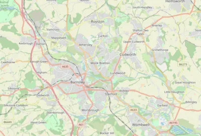 Map showing the location of Barnsley Methodist Circuit