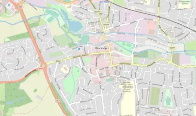 Map showing the location of The Crossing