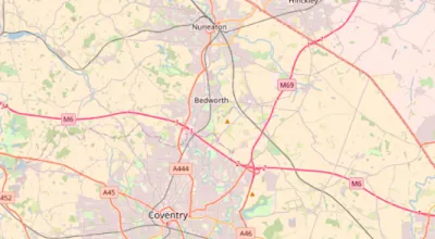 Map showing the location of Oxford Methodist Circuit
