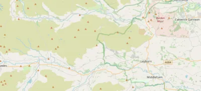 Map showing the location of North Yorkshire Dales Methodist