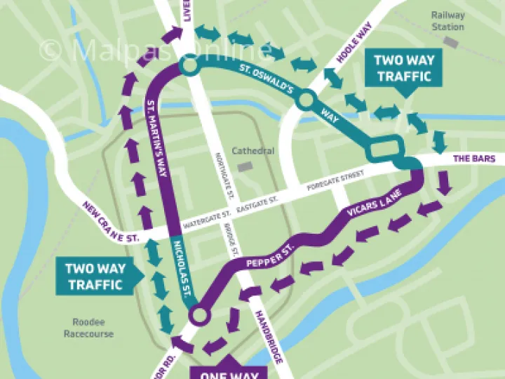 Revised Clockwise Map of Chester