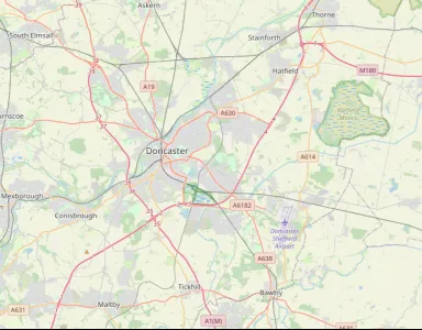 Map showing the location of Doncaster Methodist Circuit