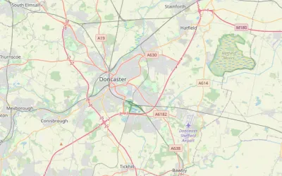 Map showing the location of Doncaster Methodist Circuit