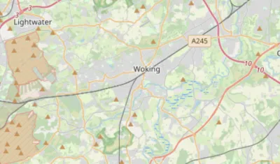 Map showing the location of Wey Valley Methodist Circuit