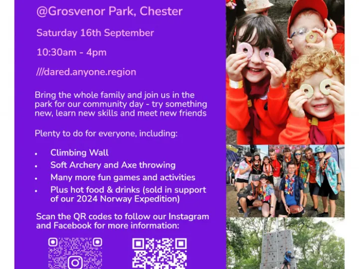 Scouts Community Day Poster &ndash; Sep 2023