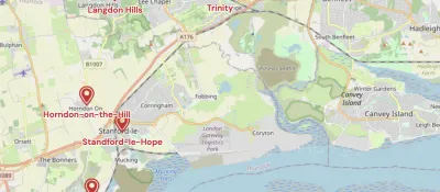Map showing the location of Northampton Methodist District