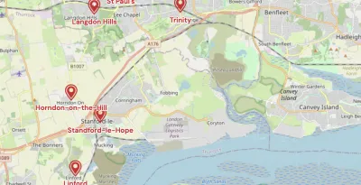 Map showing the location of Shropshire & Marches Methodist Circuit