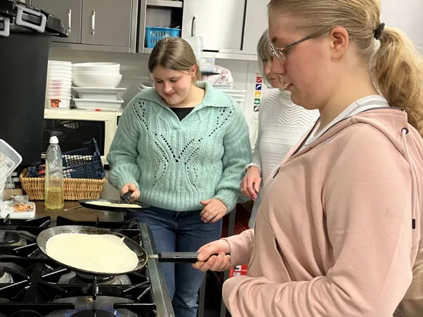 2024 &ndash; Lenten pancake-making at God Squad