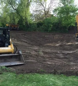 Clearing the site