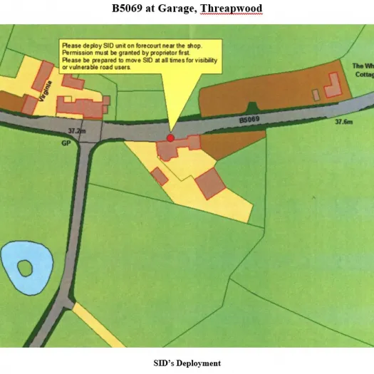 B5069 Outside Threapwood Garag