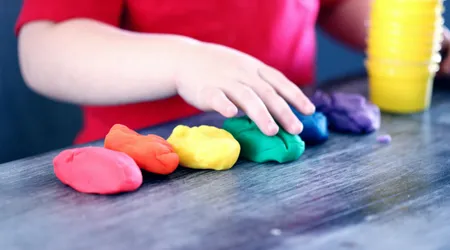Person Making Clay Figures
