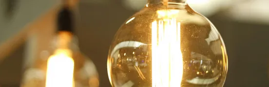 Lighted Light Bulb in Selective-focus Photography