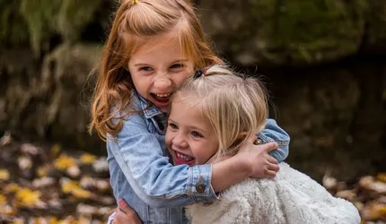 Children, sisters, cute