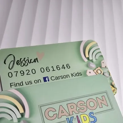 Carson Kids Business Cards 450gsm Velvet Soft Touc