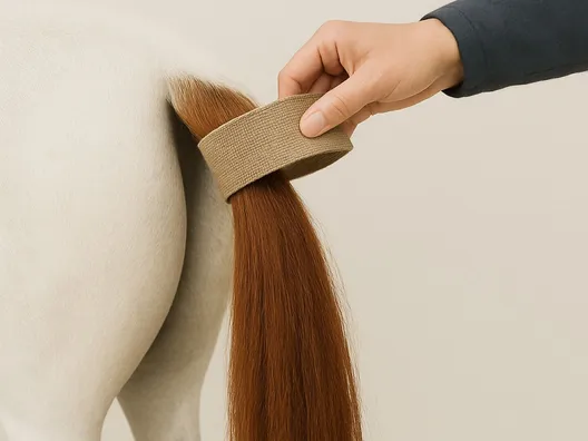 Equine Tail Gatherer &ndash; Taupe