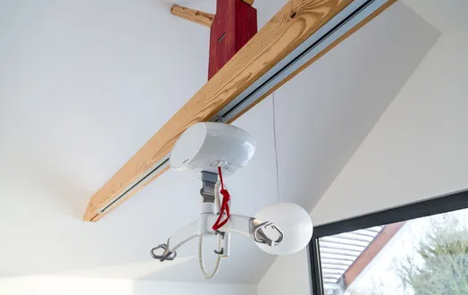 The Guldmann Gh1 Ceiling Hoist System in The Bedro