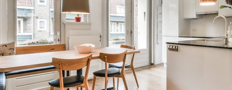 Cozy dining room of a modern apartment