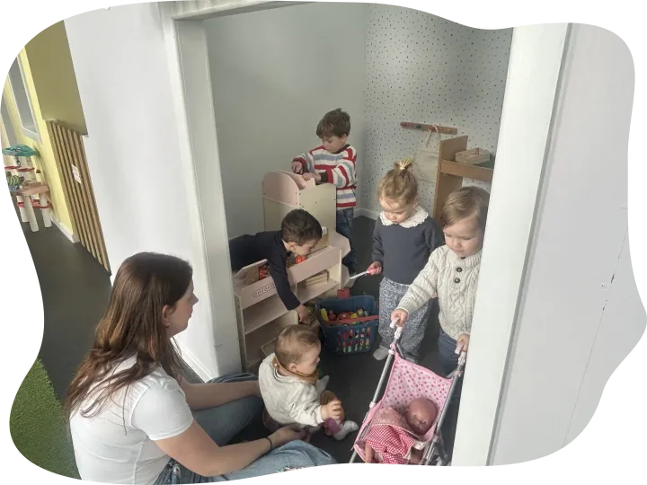 Children Playing Together Indoors