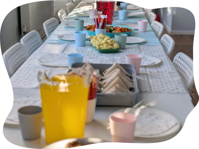 Birthday Party Table Setup