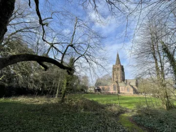 St John's through the trees