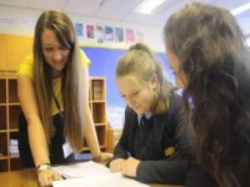 Mica Hrywna With Ths Students