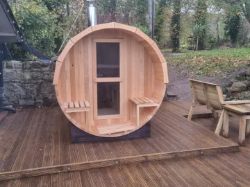 Decking with built-in planters