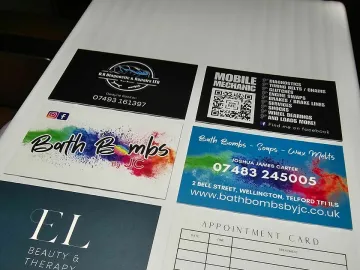 Business Cards Collection 450gsm Silk With Matt La