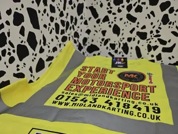 Midland Karting Hi-Vis With Dtf Printing