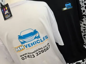 Mn Vehicles Tshirts With Dtf Printing
