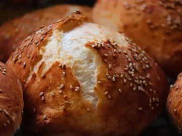 Bun, sesame, baked goods, baked, brown, crust, fre