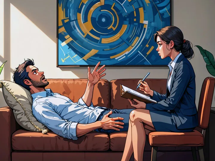 Ai generated, psychologist, psychology, discussion