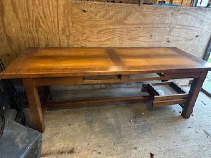Items for sale &ndash; Large Dark French Oak Dining Table &pound;600