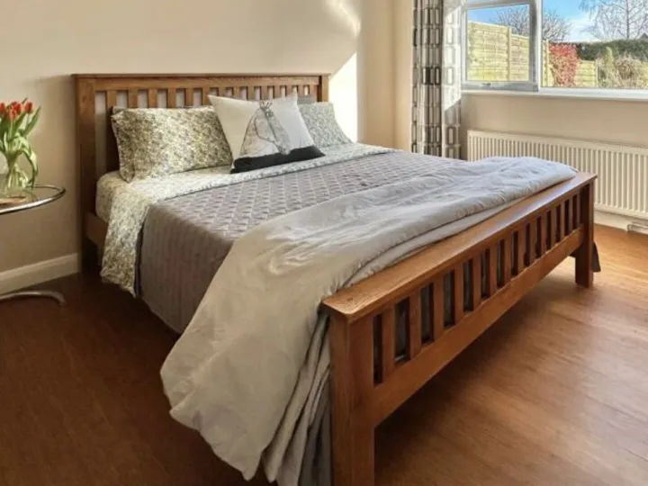 Items for sale &ndash; King-Size Solid Oak Bed & Memory Foam Mattress &pound;775