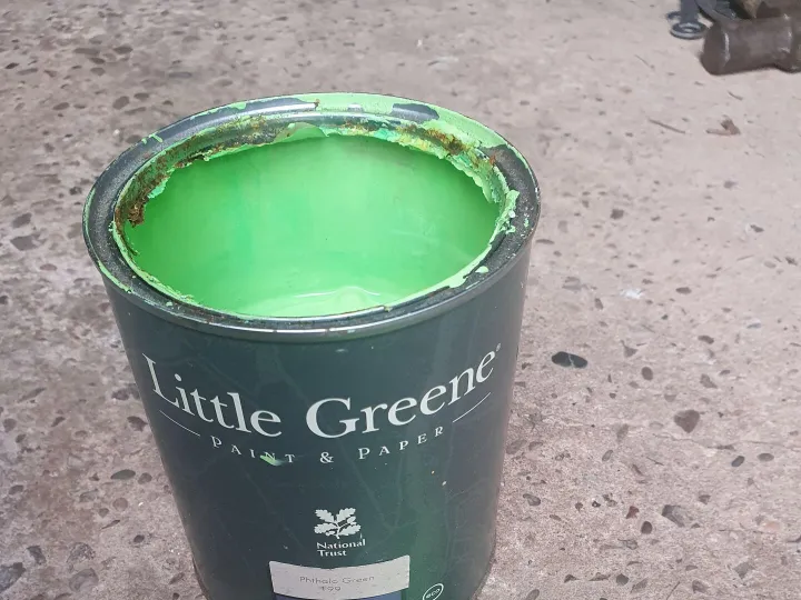 Items for sale
– Little greene paint – 500ml lime £1