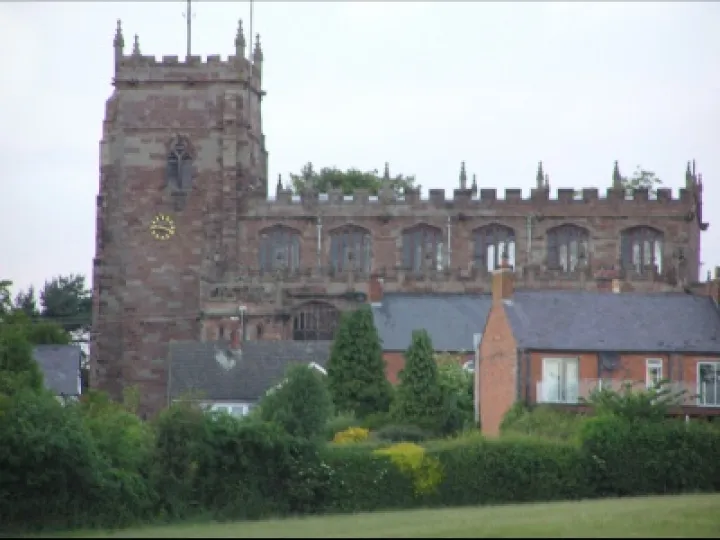 St Oswald's Church from Mastiff Lane's Lane