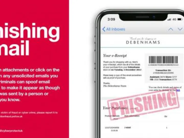 Debenhams e-receipt