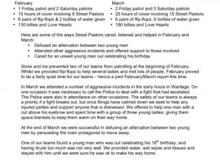 WGSP 02-03 2019 Report